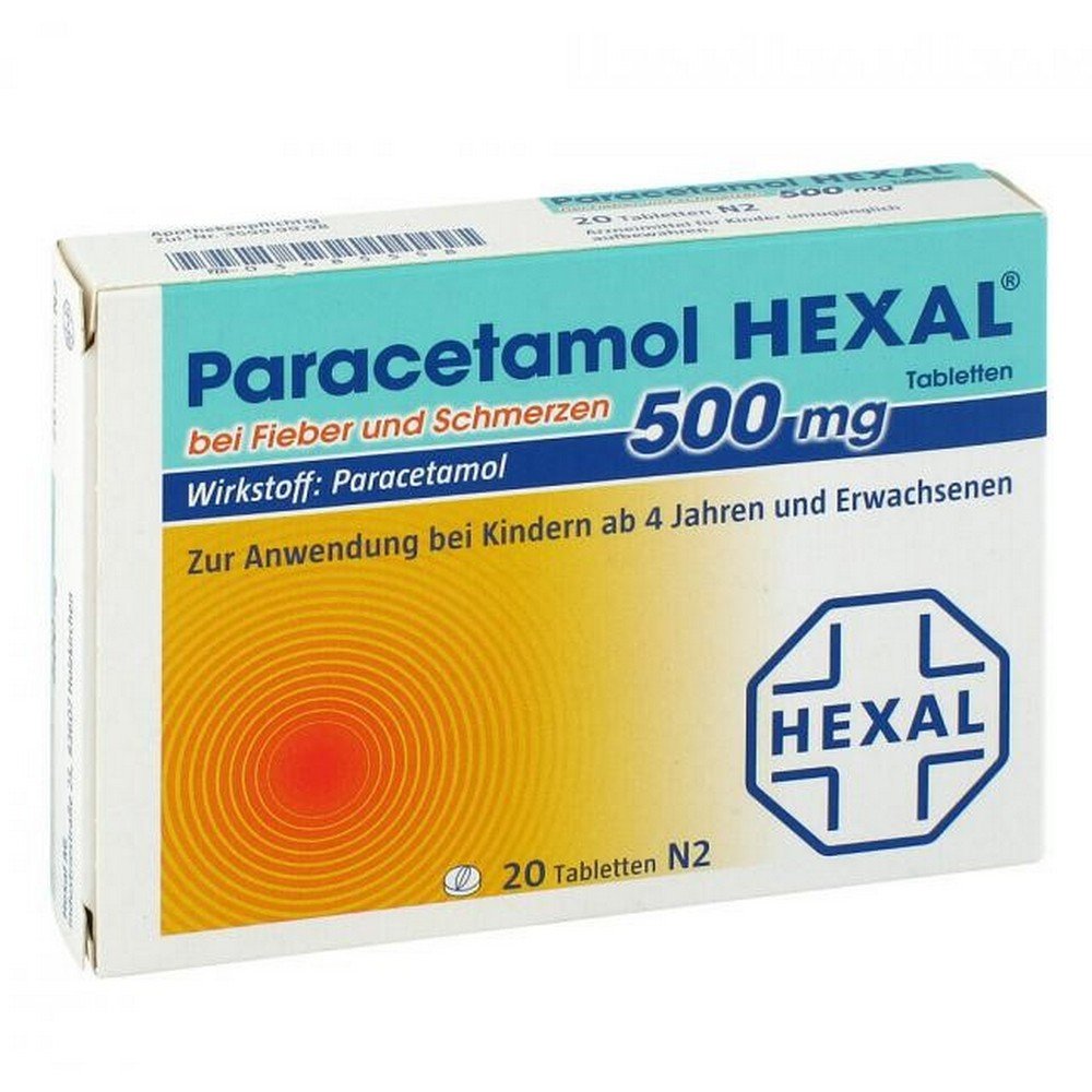 Paracetamol 500 mg Hexal Tablets 20 pcs