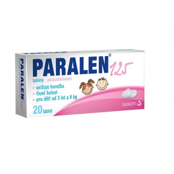 Paralen 125 mg tablets 20 pcs
