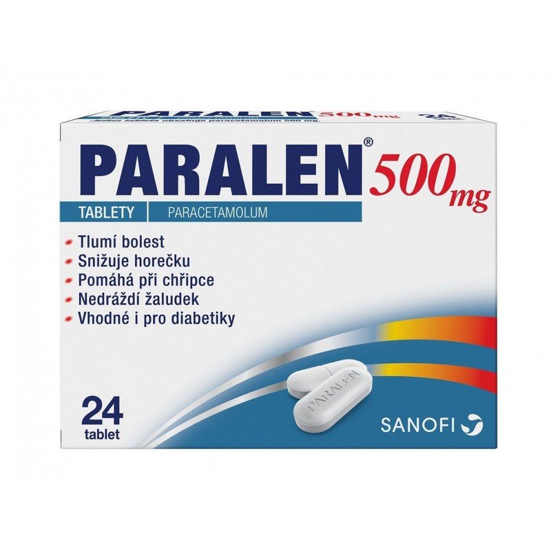 Paralen 500 mg tablets 24 pcs