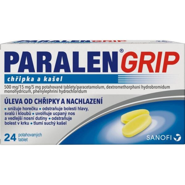 Paralen Grip Flu and Cough 500mg/15mg/5mg Tabletten 24 Stück