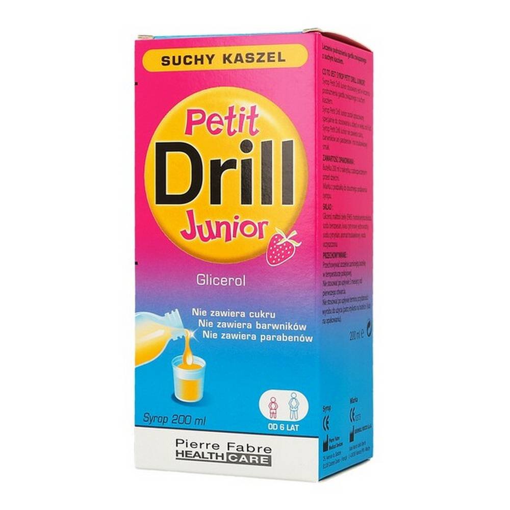 Petit Drill Junior Dry Cough Syrup 200 ml