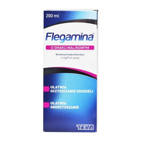 Phlegamine 4 mg/5 ml Raspberry Syrup 200 ml