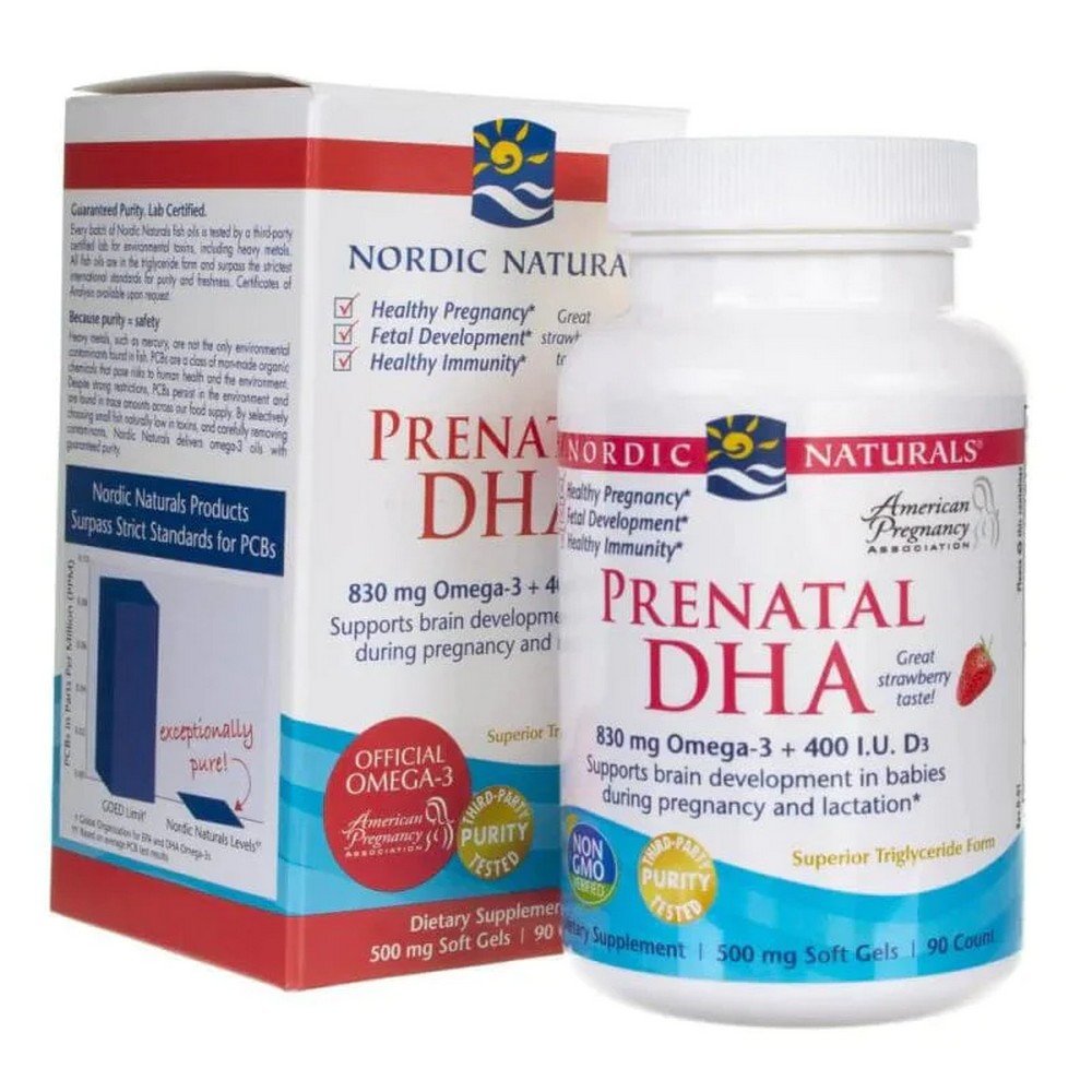 Prenatal DHA Capsules Strawberry Flavor 90 Pieces