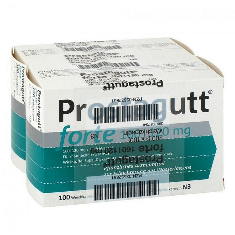 Prostgagutt Forte 160/120 mg Soft Capsules 2 × 100 pcs