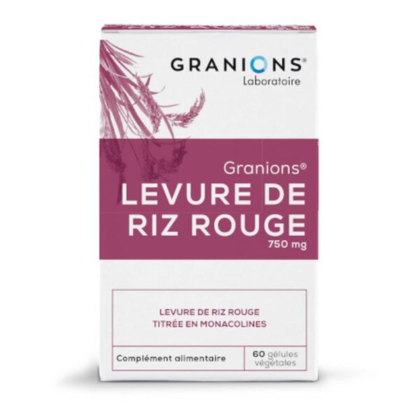 Red Yeast Rice 750 mg, 60 Capsules — Levure de Riz Rouge 750 mg