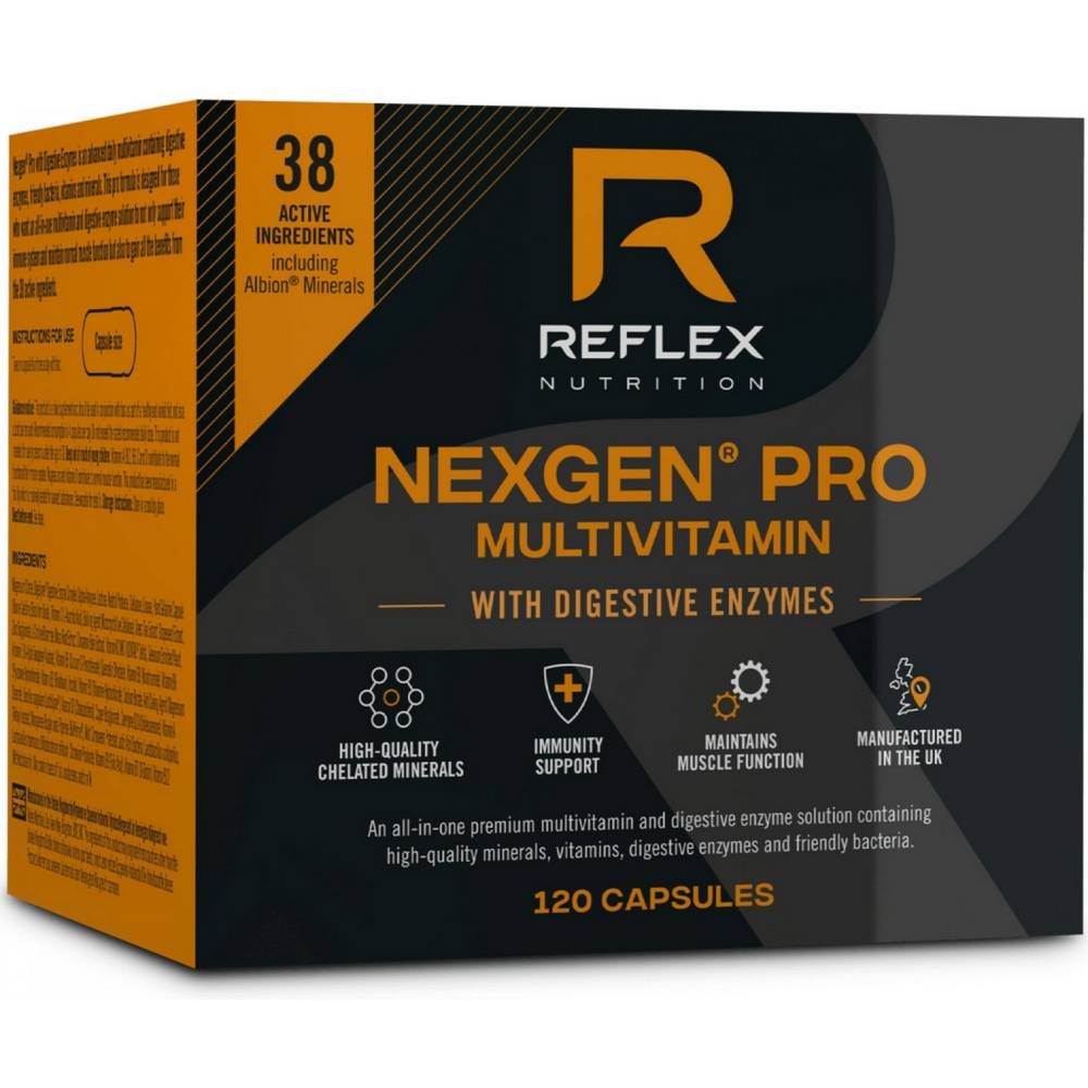 Reflex Nutrition Nexgen PRO + Digestive Enzymes 120 Capsules