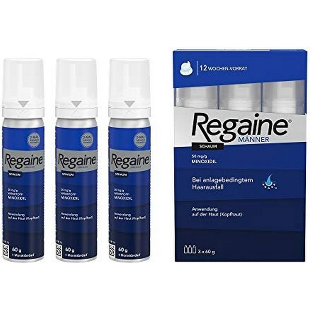 Regaine Männer 5% Schaum 180 ml (3×60 ml) (Rogaine Men 5% Foam)