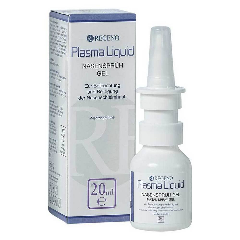Regeno Plasma Liquid Nasensprüh-Gel — 20 ml (Regeno Plasma Liquid nasal spray gel)