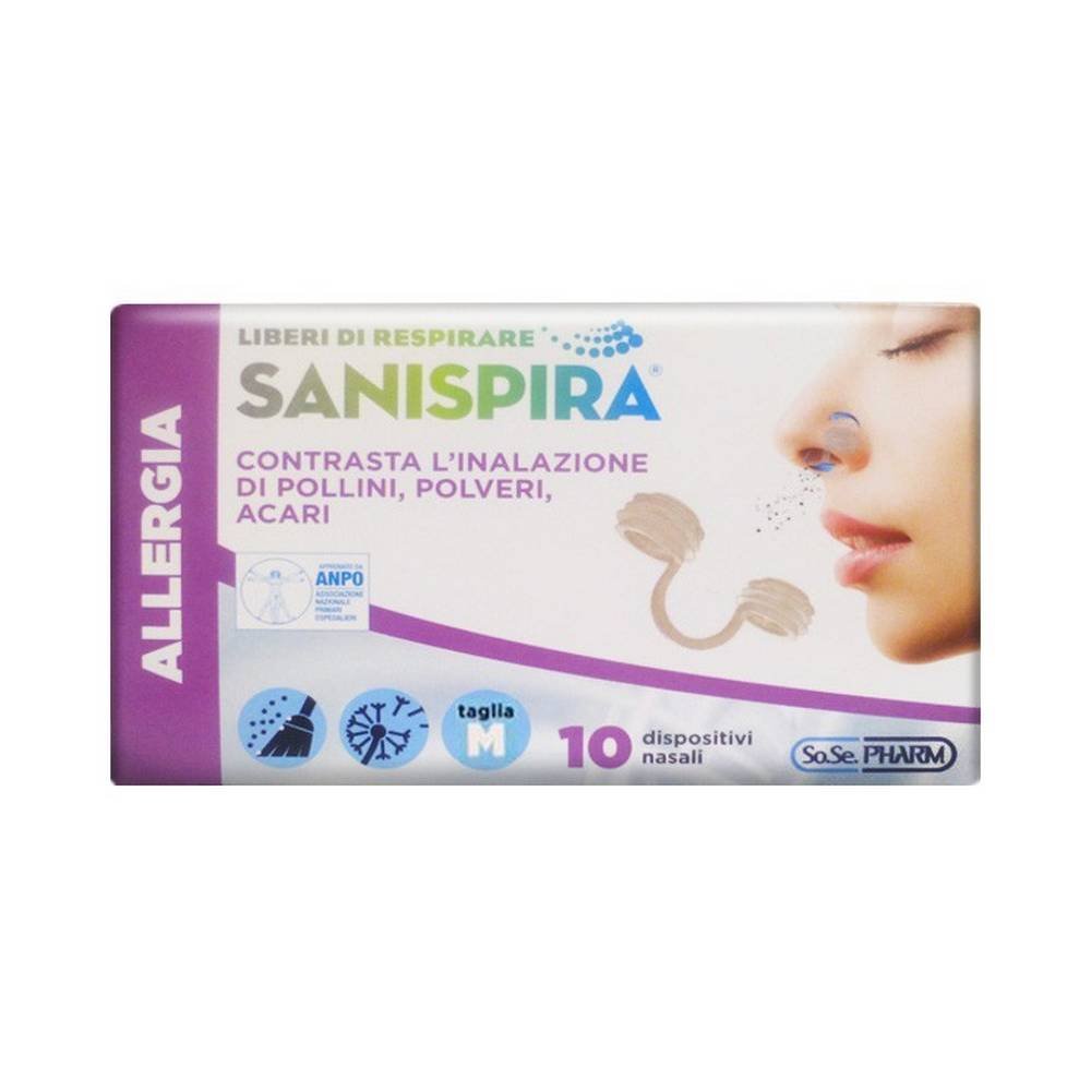 Sanispira Allergy Nasenfilter Größe M 10 Stück