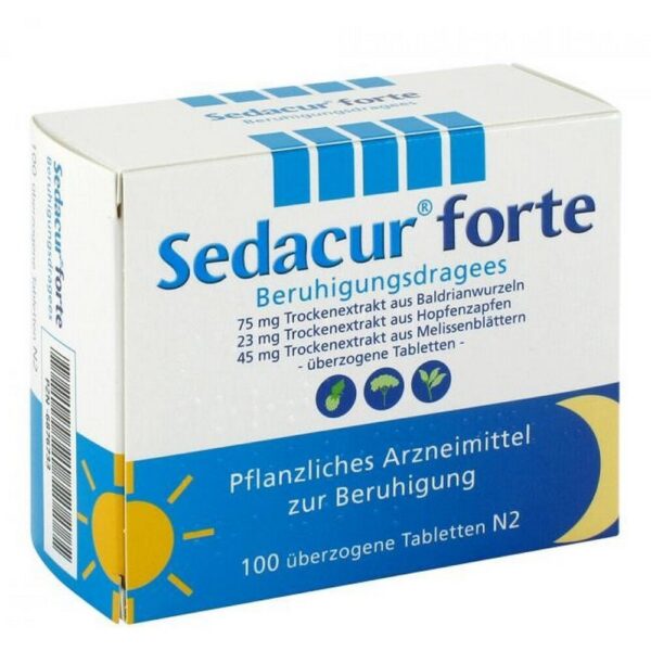 Sedacur Forte Sedative Dragees 100 pcs