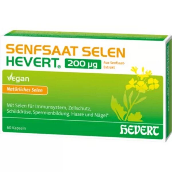 Senfsaat Selen Hevert 200 mg Capsules 60 Pieces