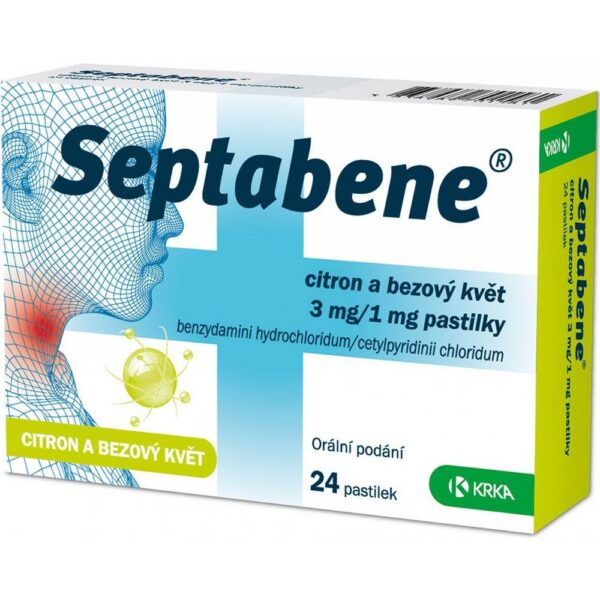 Septabene Lemon & Elder Flower 3mg/1mg Lutschtabletten 24 Stück