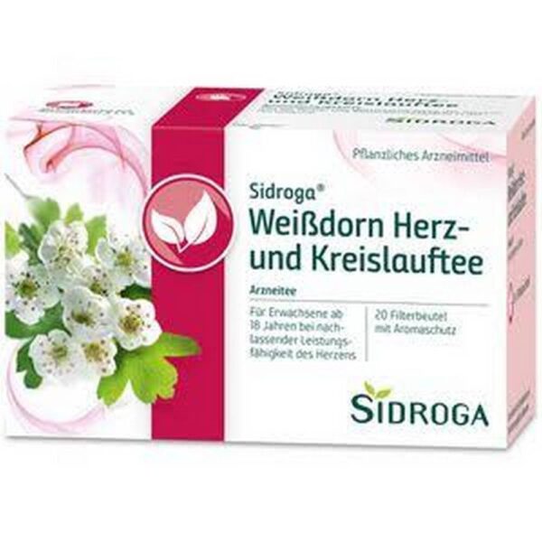 Sidroga Hawthorn Heart and Circulation Tea 20 × 1.5 g