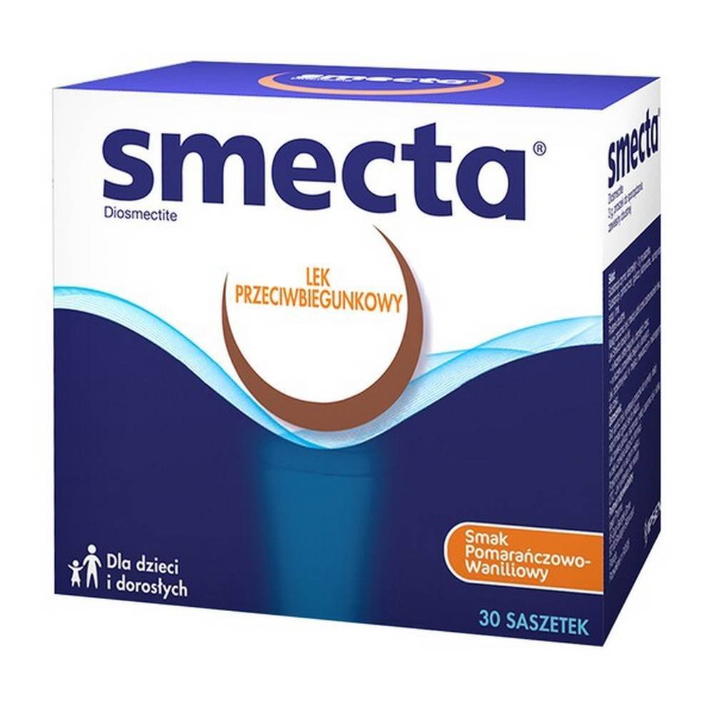 Smecta Powder (Orange-Vanilla Flavour) 3 g × 30 sachets