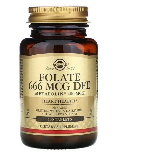 Solgar Folic Acid Metafolin 400 µg tablets 100 pcs