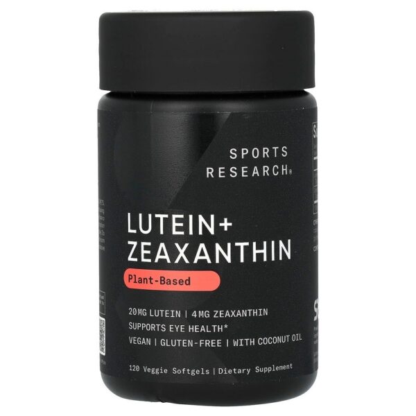 Sports Research Lutein + Zeaxanthin 120 Vegetarian Softgels