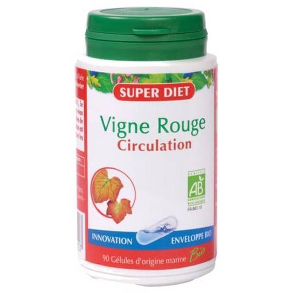Superdiet Organic Red Vine – 90 Capsules