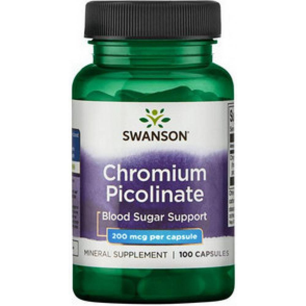 Swanson Chromium Picolinate 200 mcg 100 Capsules