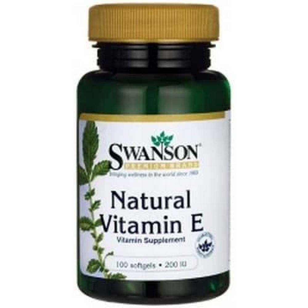 Swanson Natural Vitamin E 200 IU Capsules 100 Pieces