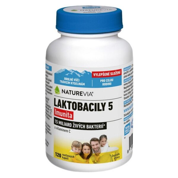 Swiss NatureVia Lactobacilli 5 120 Capsules