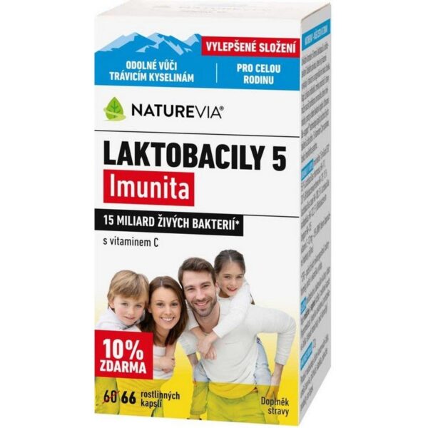 Swiss NatureVia Lactobacilli 5 Immunity 66 Capsules