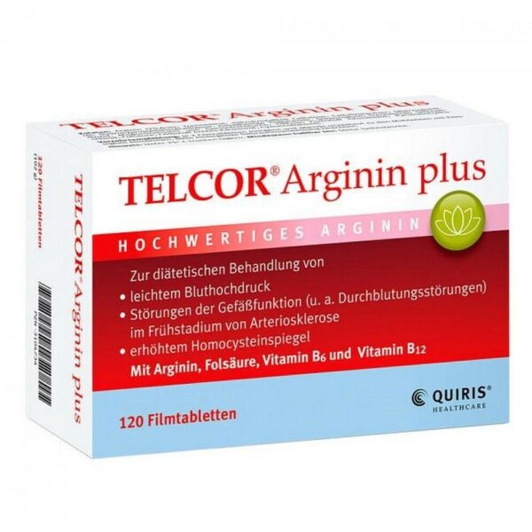 Telcor Arginine Plus Film-Coated Tablets 120 pcs