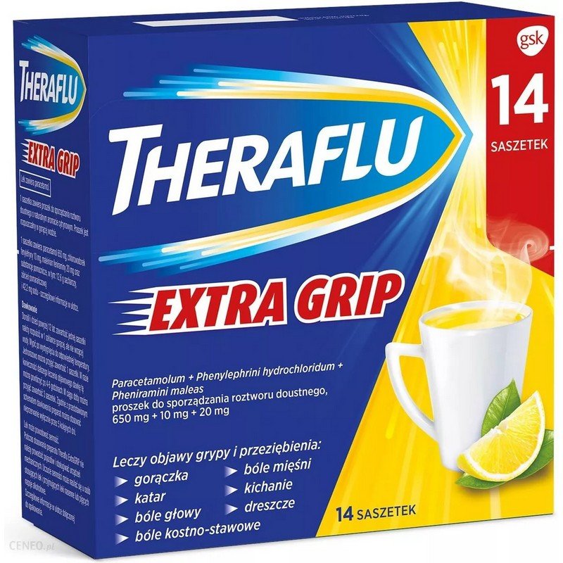 Theraflu Extra Grip powder for oral solution 14 sachets