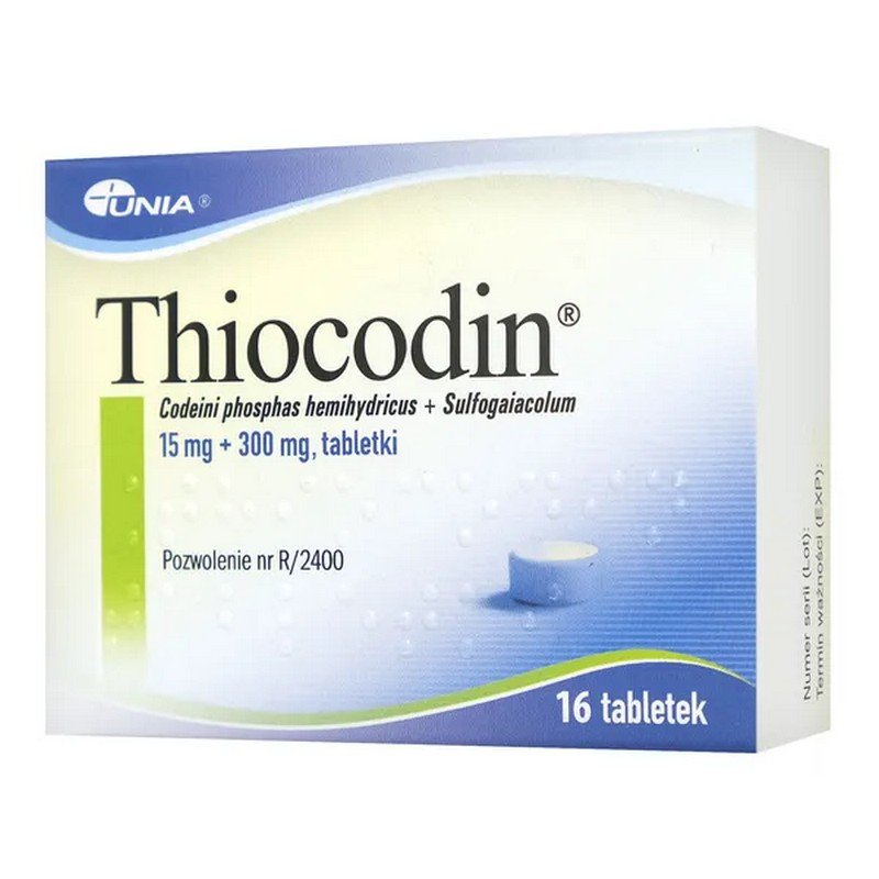 Thiocodin 15 mg + 300 mg Tablets 16 pcs