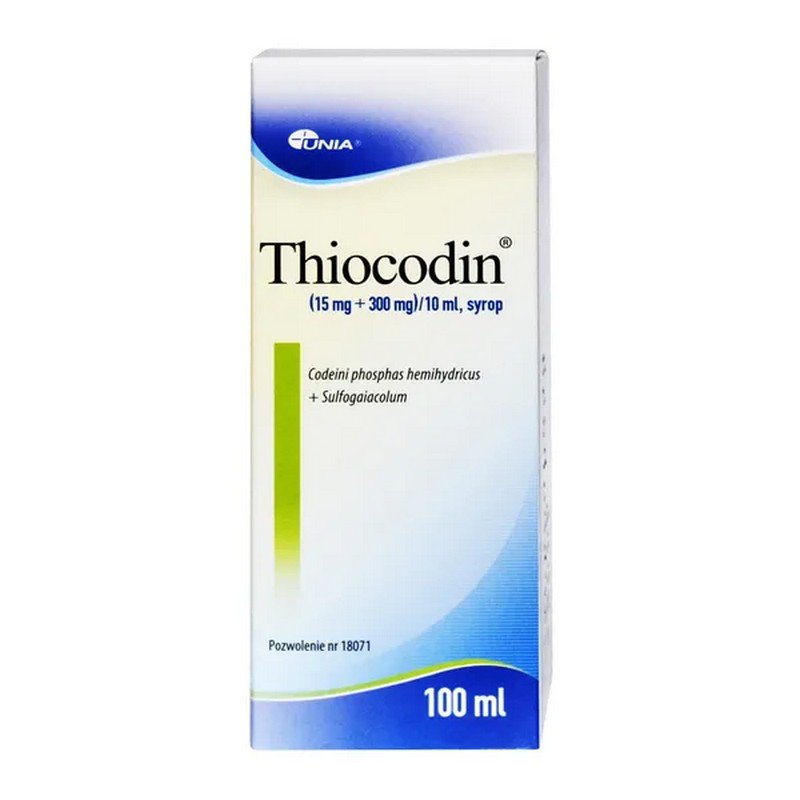 Thiocodin Syrup 15 mg + 300 mg/10 ml 100 ml