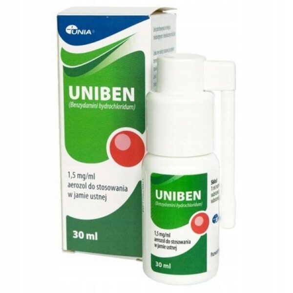 Uniben aerosol for mouth 1.5 mg/ml 30 ml
