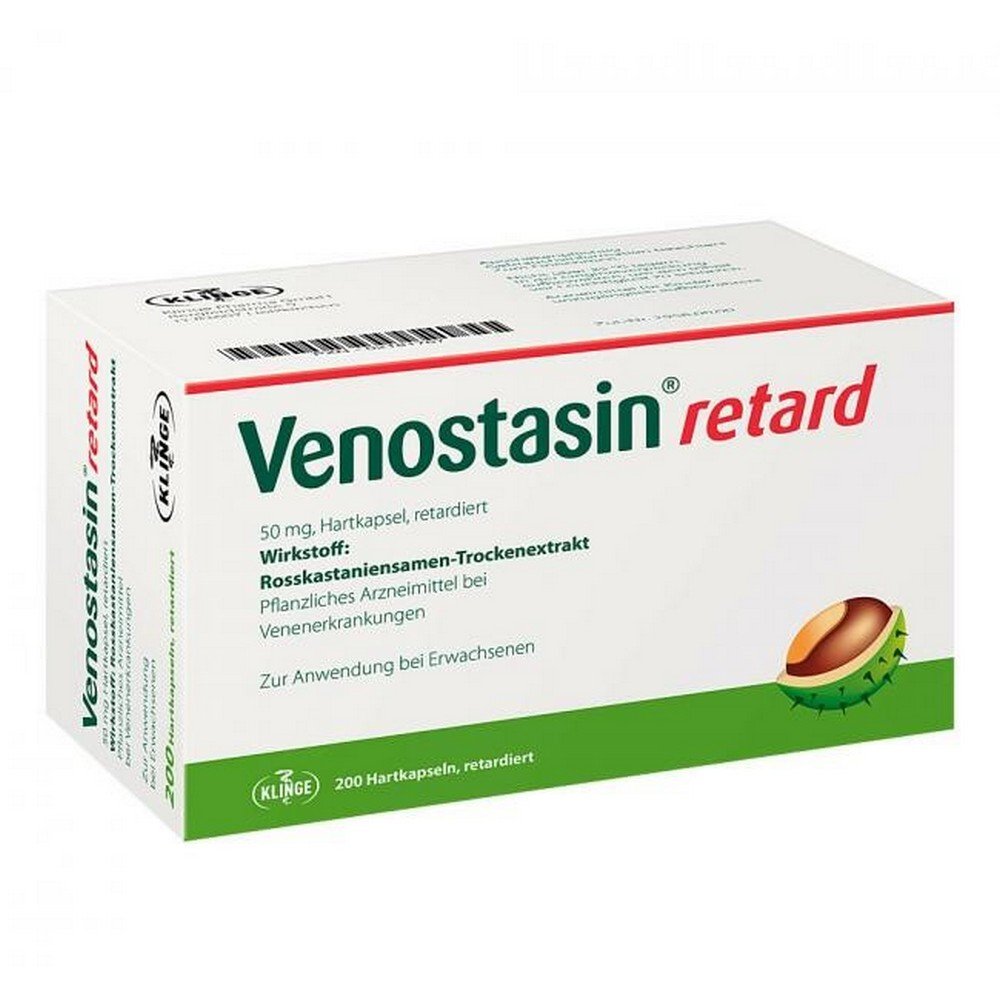 Venostasin Retard 50 mg Delayed-Release Hard Capsules 200 pcs