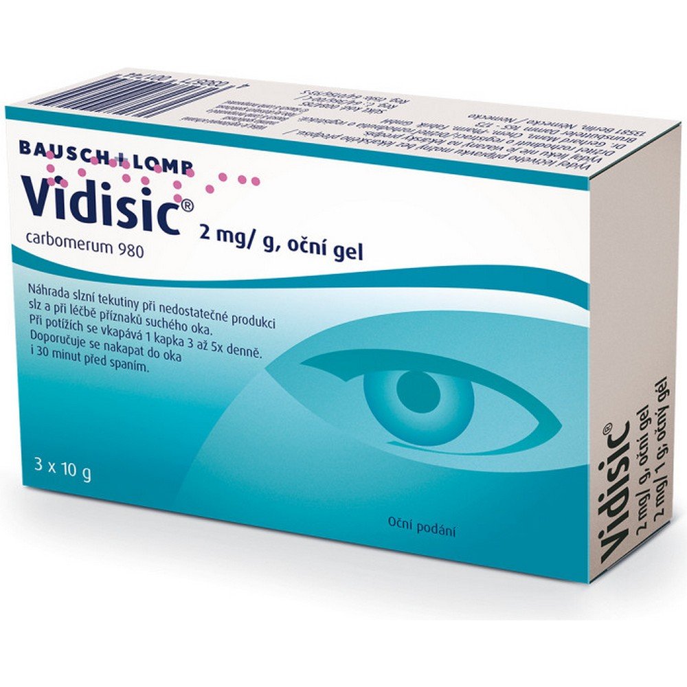 Vidisic 2 mg/g eye gel 3 × 10 g