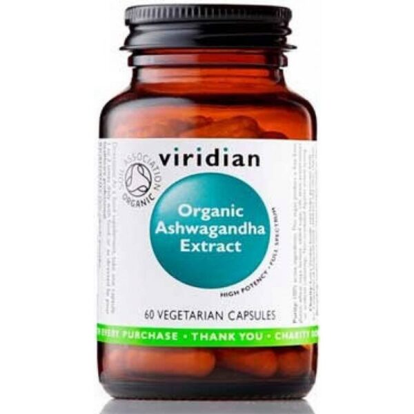 Viridian Organic Ashwagandha Extract 60 Capsules