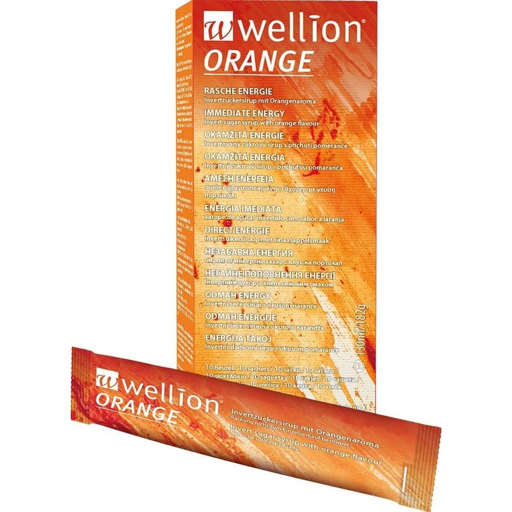 WELLION Orange Invert Sugar Syrup Bag 10x13ml