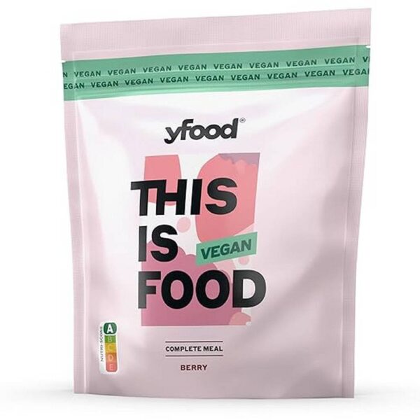 YFood Vegan Berry Powder – Delicious Drinking Meal on the Go – This Is Food Powder