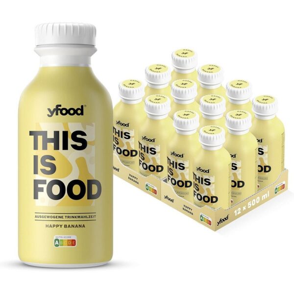 yfood Banana Drink – 12 x 500 ml