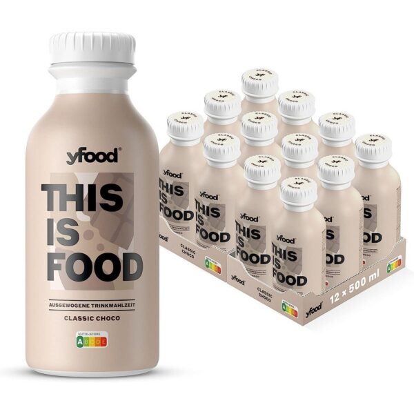 yfood Classic Choco Drink – 12 x 500 ml