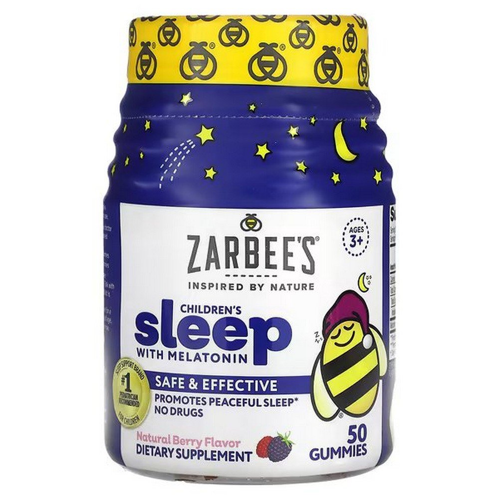Zarbee’s Children’s Sleep with Melatonin Natural Berry Flavor 50 Gummies