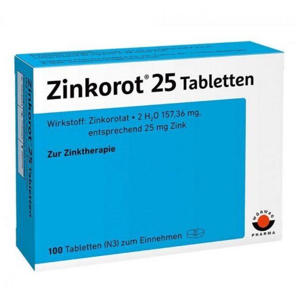 Zincorot 25 mg Tablets 100 pcs