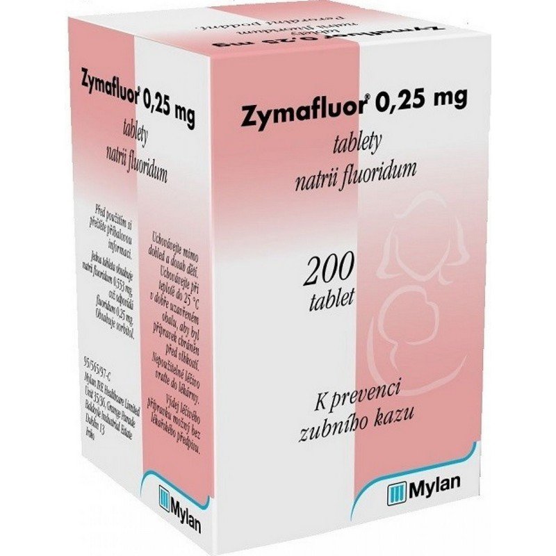 Zymafluor 0.25 mg tablets 200 pcs
