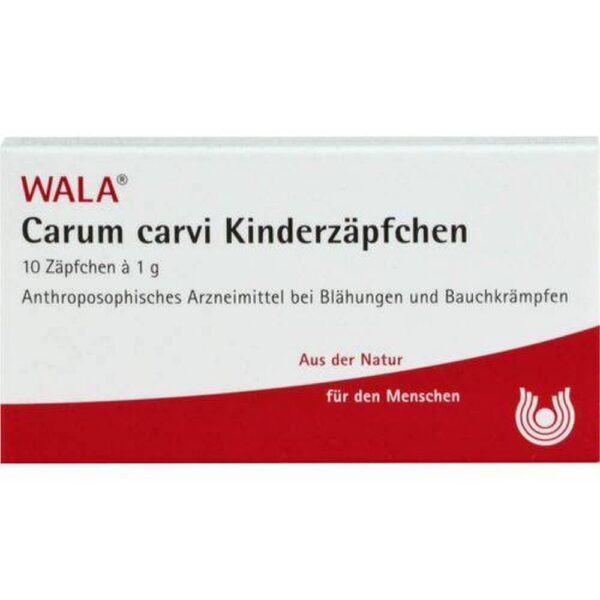 CARUM CARVI children's suppositories, 10X1 g