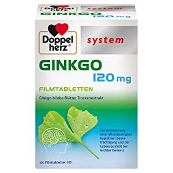 Ginkgo 120 mg system film tablets, 120 pcs