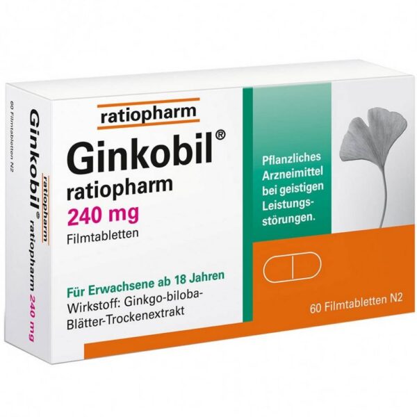 GINKOBIL-ratiopharm 240 mg film-coated tablets, 60 pcs