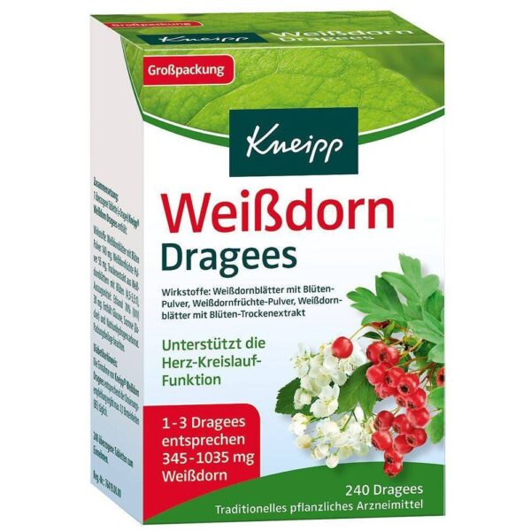 KNEIPP Hawthorn Dragees, 240 St