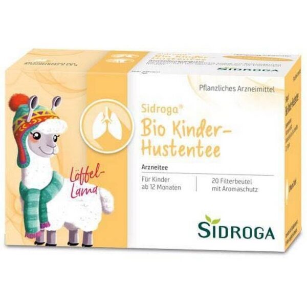 SIDROGA organic children's cough tea filter bags, 20X1.5 g