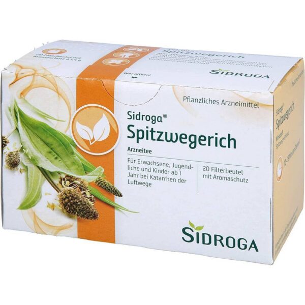 SIDROGA plantain tea filter bags, 20X1.4 g
