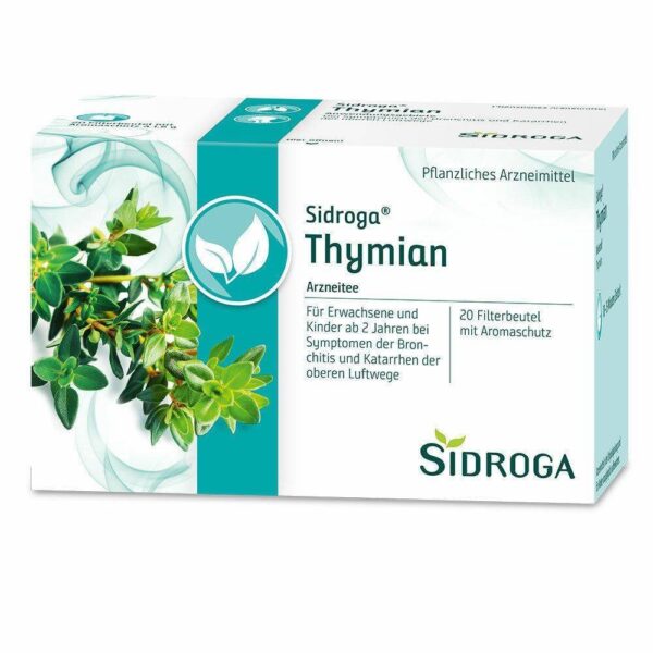 SIDROGA thyme tea filter bags, 20X1.6 g