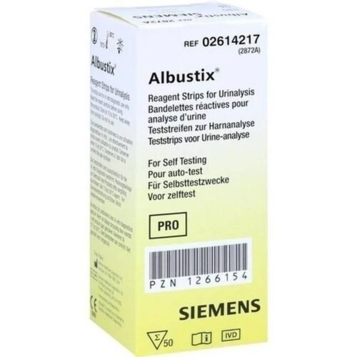 ALBUSTIX test strips, 50 pcs,  Siemens Healthcare GmbH