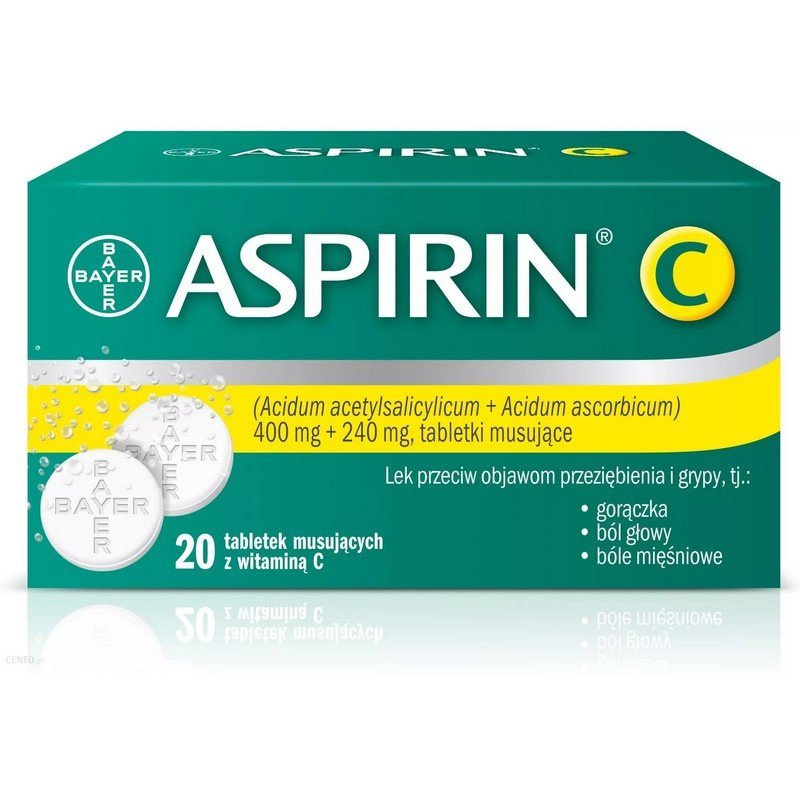 aspirin c effervescent 20 tablets Aspirin C effervescent tablets 20 pcs