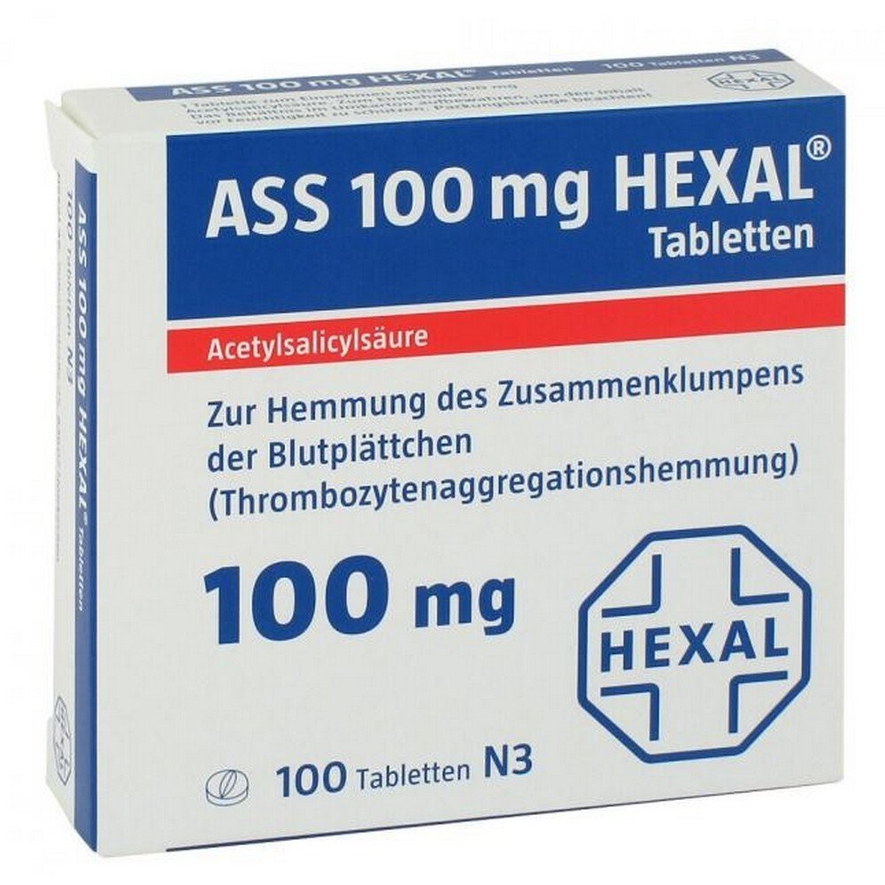 ass 100 hexal tablets 100 pcs ASS 100 Hexal Tablets 100 pcs